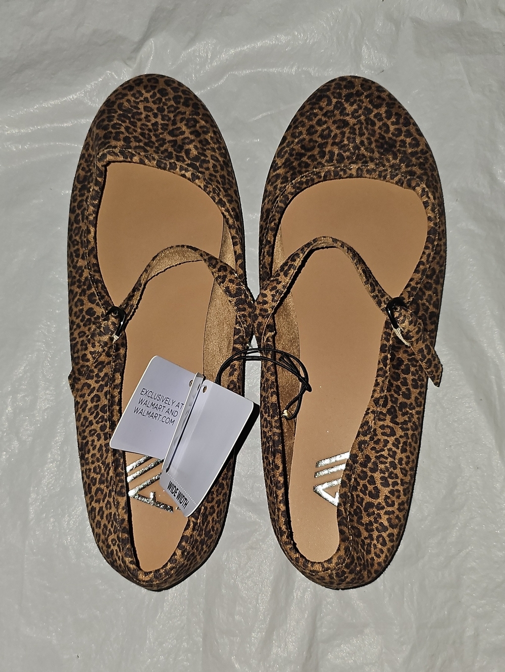 Aerosoles Women's Size 11 Wide MaryJane Leopard Themed Flats New